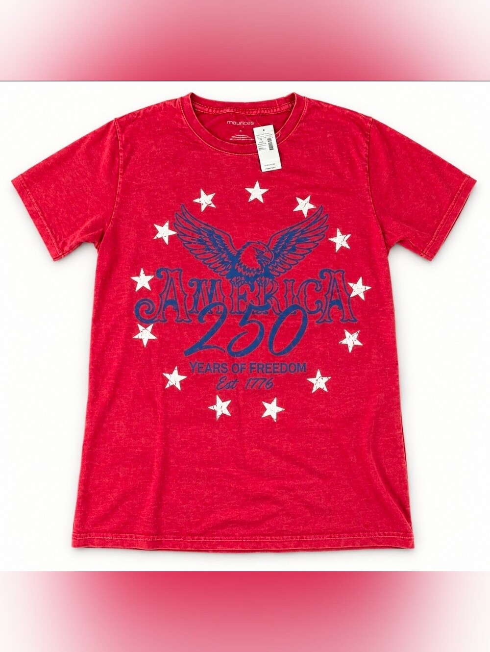 Maurices America 250 Eagle Graphic Tee NWT